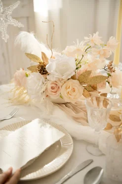DIY Designer Flower Boxes in White & Beige