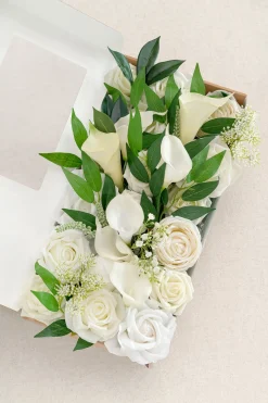 DIY Designer Flower Boxes in White & Sage