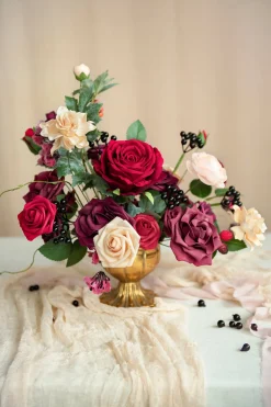 DIY Designer Flower Box in Bordeaux Red & Wine | Clearance