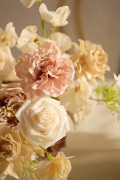 DIY Designer Flower Box in Earth Brown & Butter Yellow | Clearance
