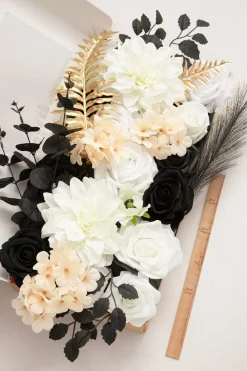 DIY Designer Flower Box in Gilded White Christmas Wedding | Clearance