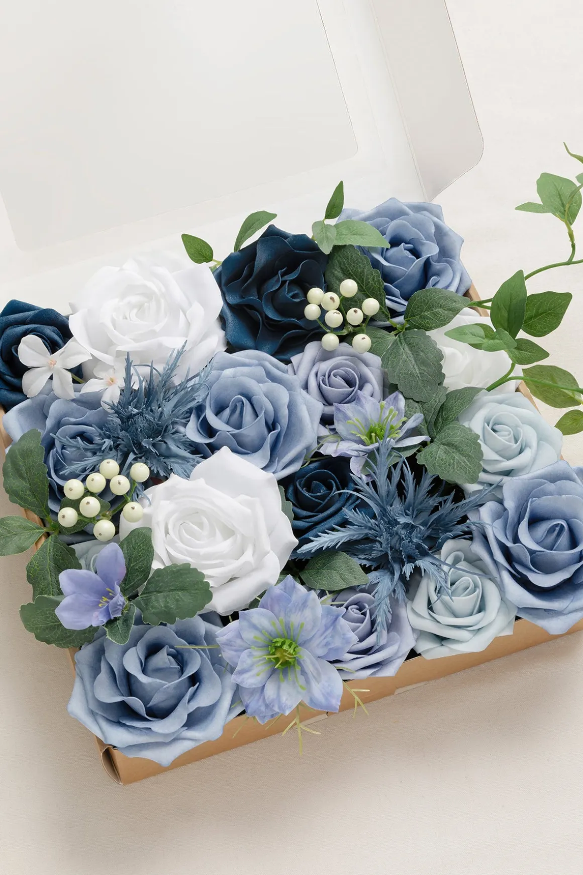 DIY Designer Flower Box in Timeless French Blue & White