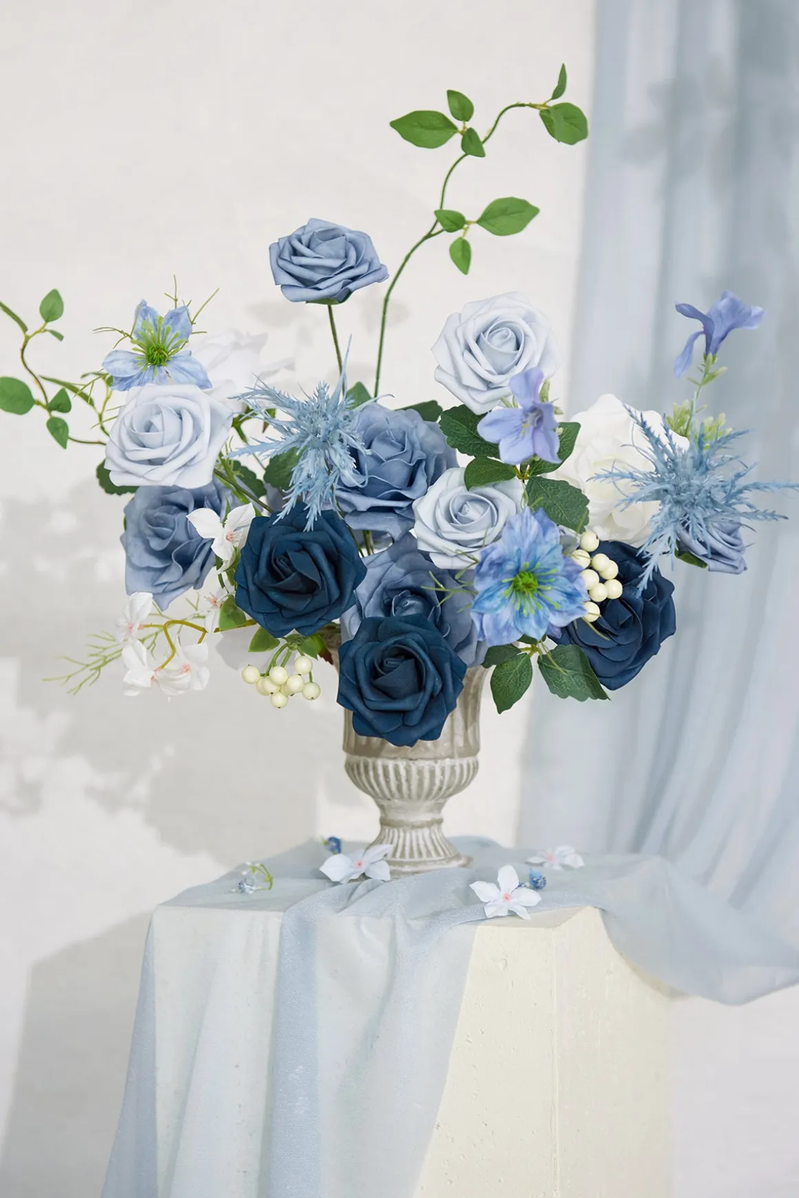 DIY Designer Flower Box in Timeless French Blue & White