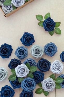 DIY Supporting Flower Boxes in Burgundy & Navy