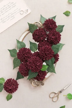 DIY Supporting Flower Boxes in Burgundy & Navy