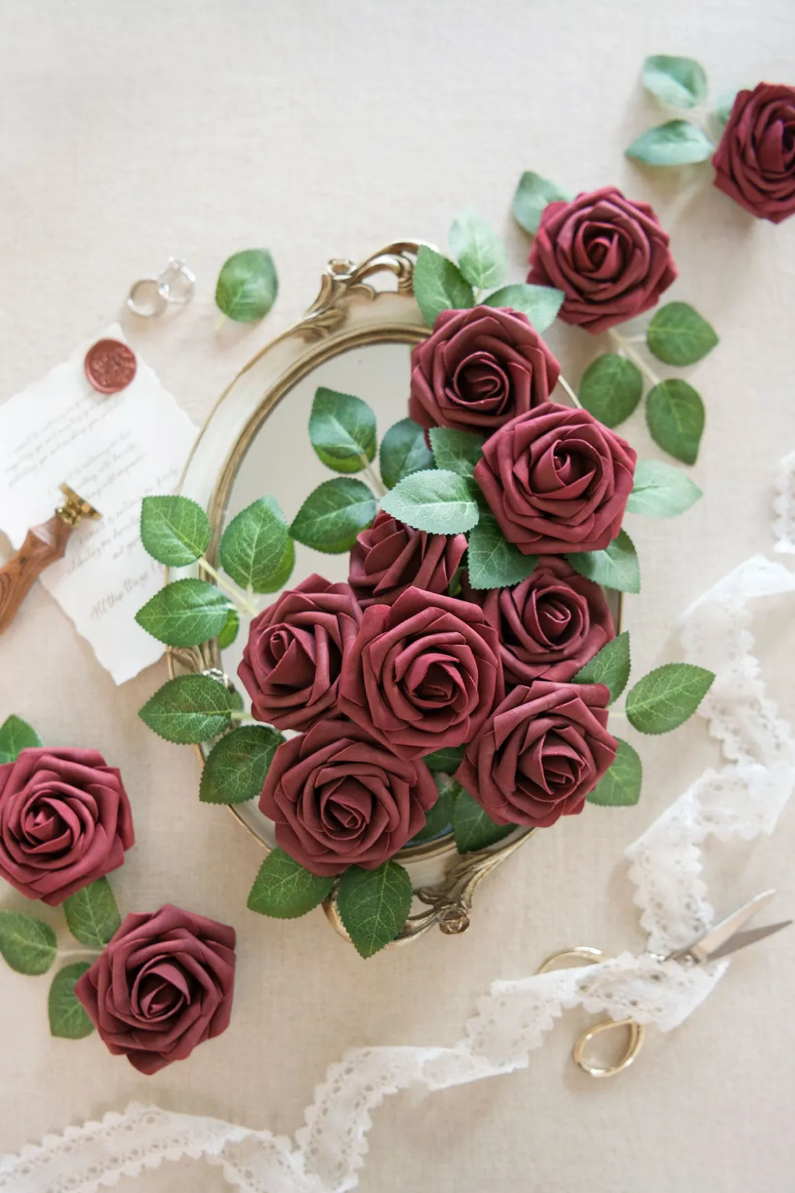 DIY Supporting Flower Boxes in Burgundy & Navy