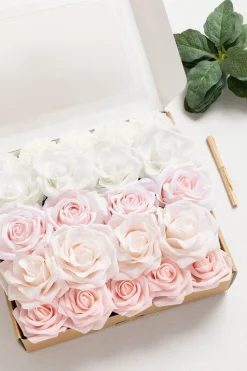 DIY Supporting Flower Boxes in Powder Pink & White