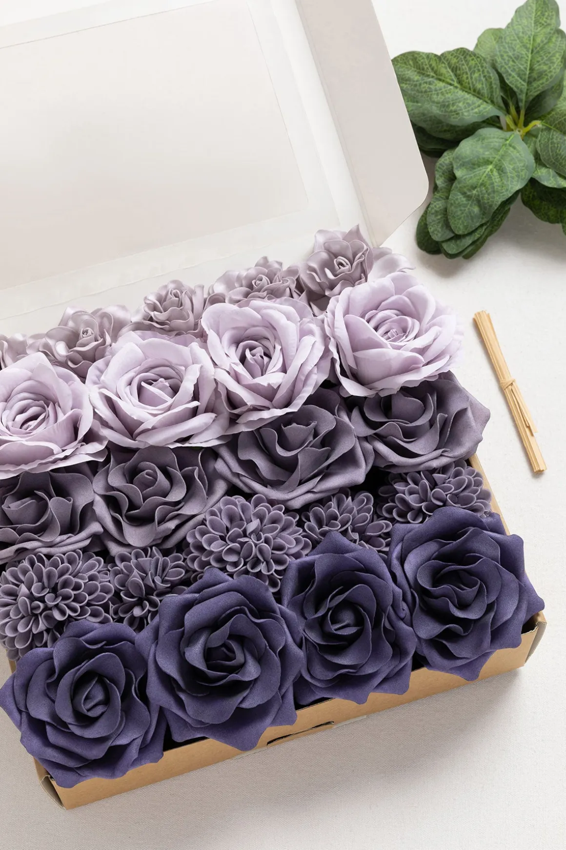 DIY Supporting Flower Boxes in Pale Lavender & Sage Purple | Clearance