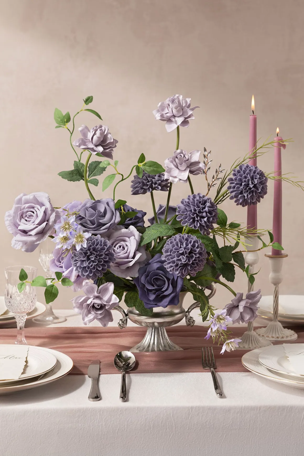 DIY Supporting Flower Boxes in Pale Lavender & Sage Purple | Clearance