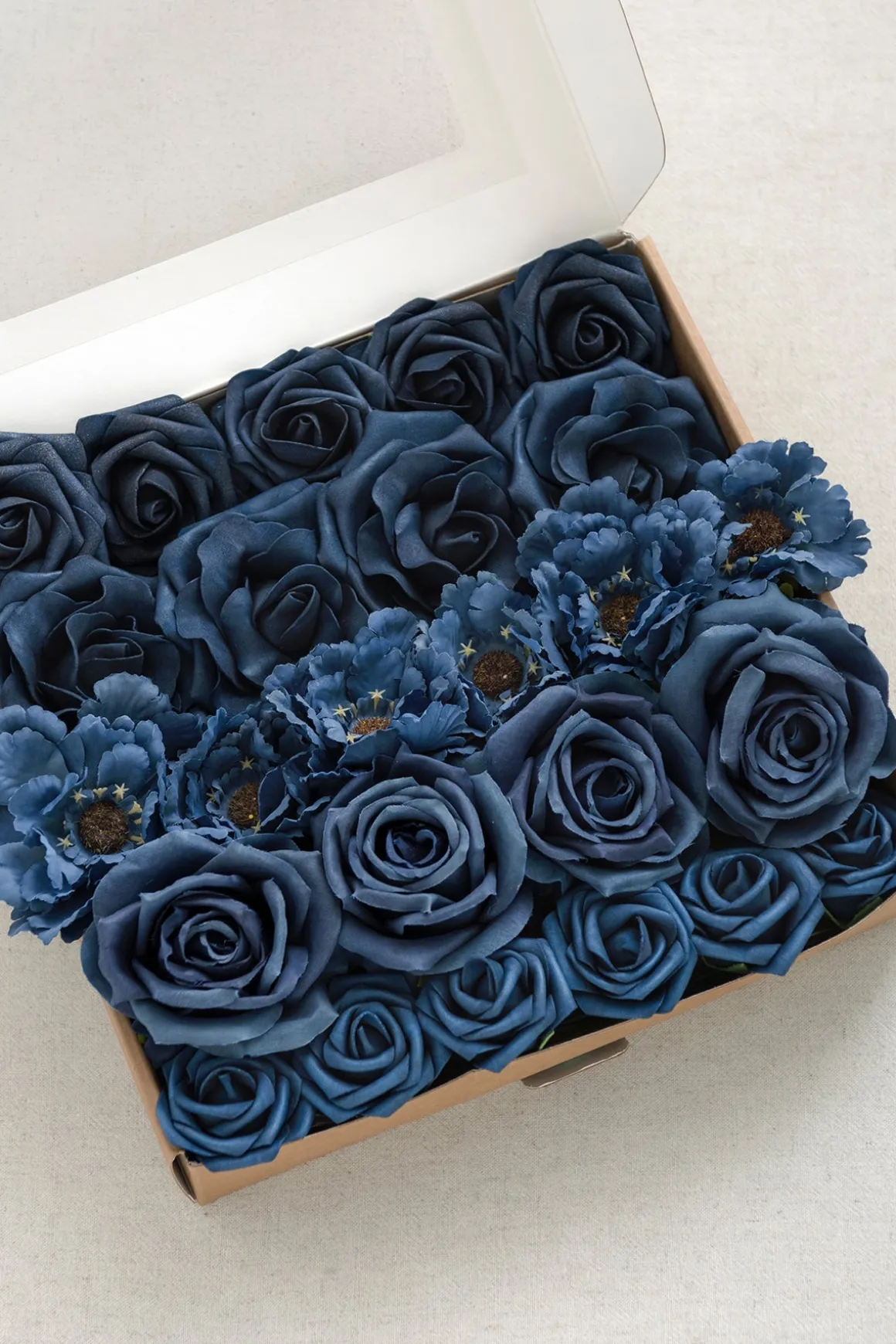 DIY Supporting Flower Boxes in Stately Navy & Gold