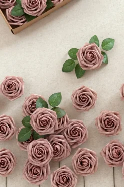 DIY Supporting Flower Boxes in Dusty Rose & Cream