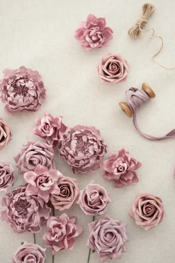 DIY Supporting Flower Boxes in Dusty Rose & Cream