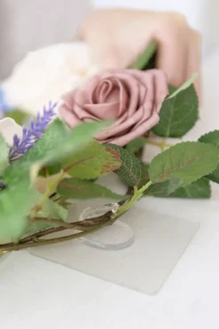 DIY Supporting Flower Boxes in Dusty Blue & Navy