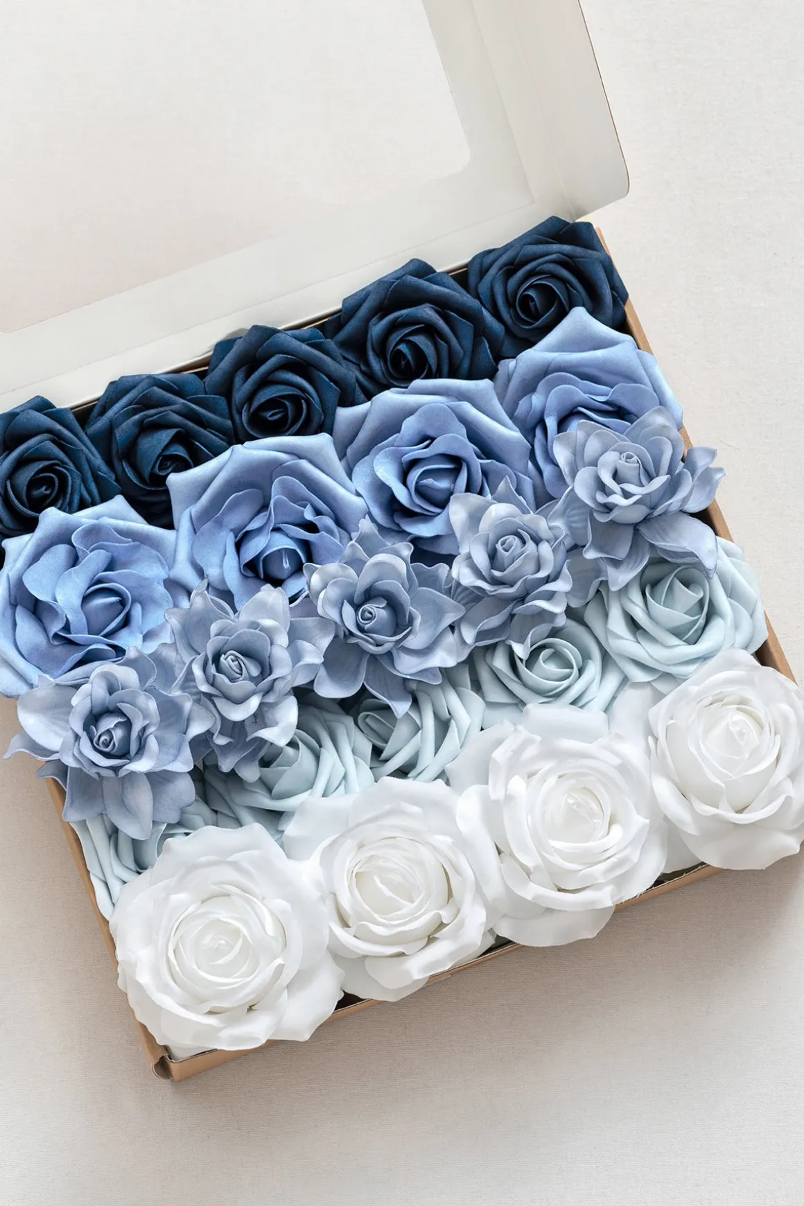 DIY Supporting Flower Boxes in Timeless French Blue & White