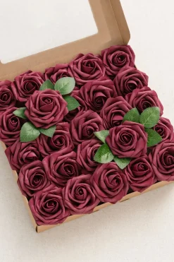 DIY Supporting Flower Boxes in Romantic Marsala