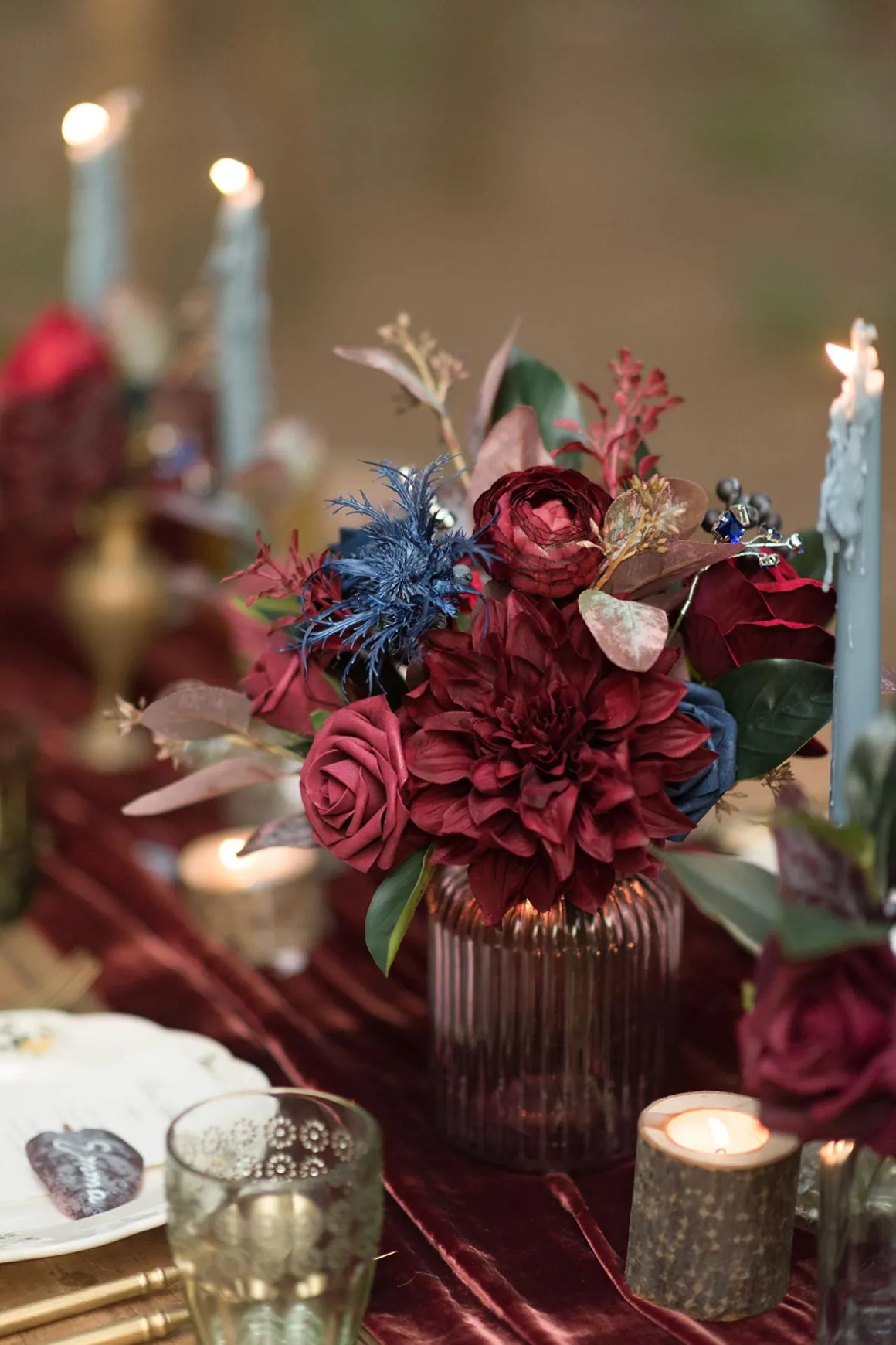 DIY Supporting Flower Boxes in Romantic Marsala