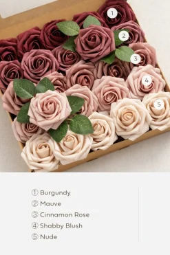 DIY Supporting Flower Boxes in Romantic Marsala
