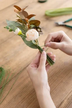 DIY Supporting Flower Boxes in Romantic Marsala