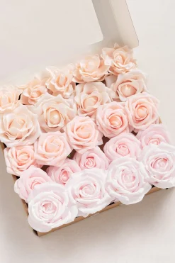 DIY Supporting Flower Boxes in Blush & Cream