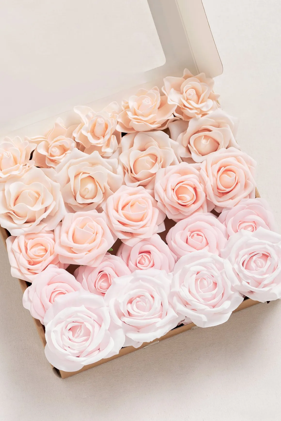 DIY Supporting Flower Boxes in Blush & Cream