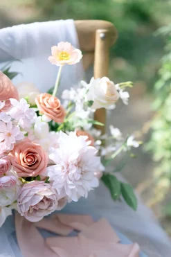 DIY Supporting Flower Boxes in Blush & Cream