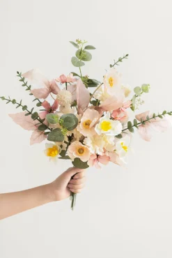 DIY Supporting Flower Boxes in Blush & Cream