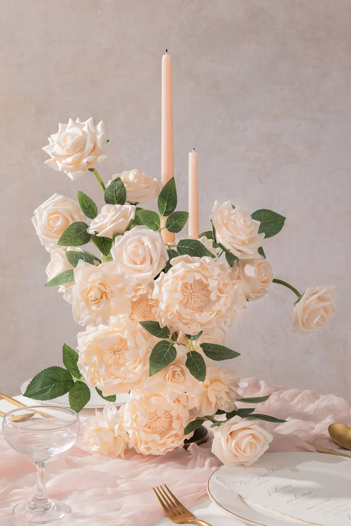 DIY Supporting Flower Boxes in Blush & Cream
