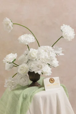 DIY Supporting Flower Boxes in White & Sage