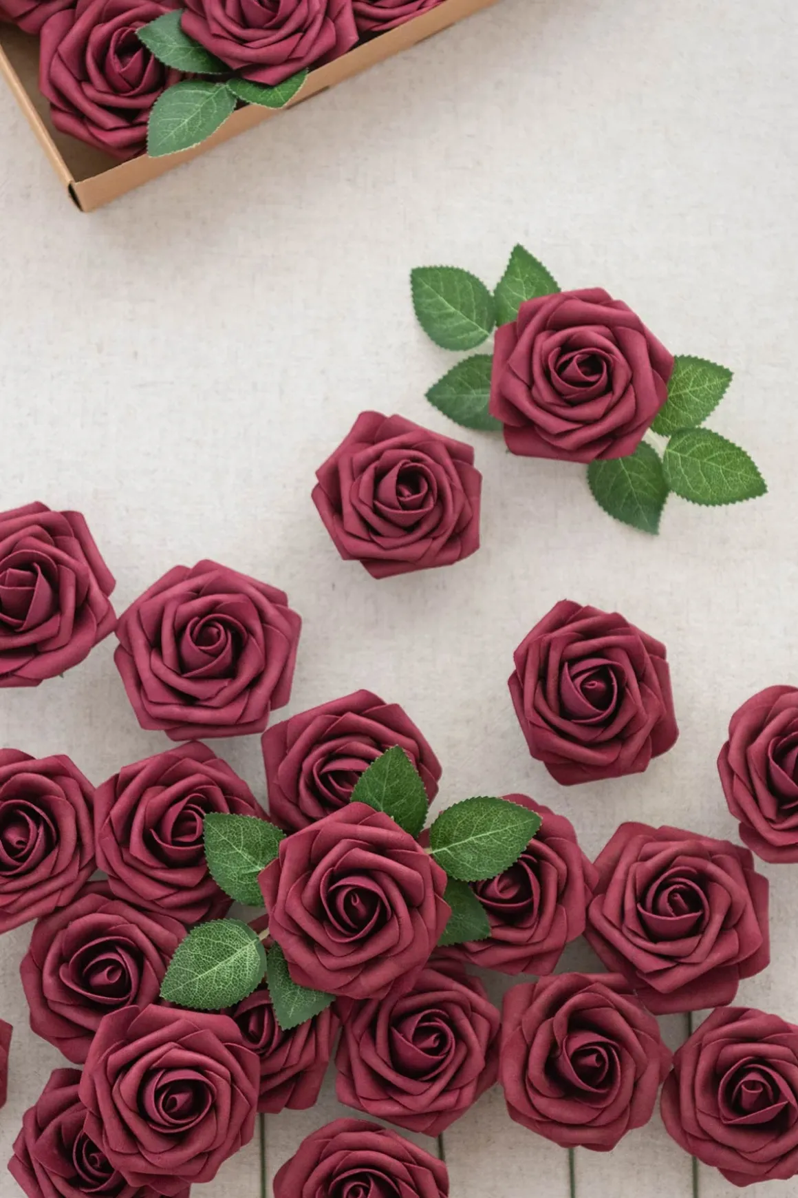 DIY Supporting Flower Boxes in Burgundy & Dusty Rose
