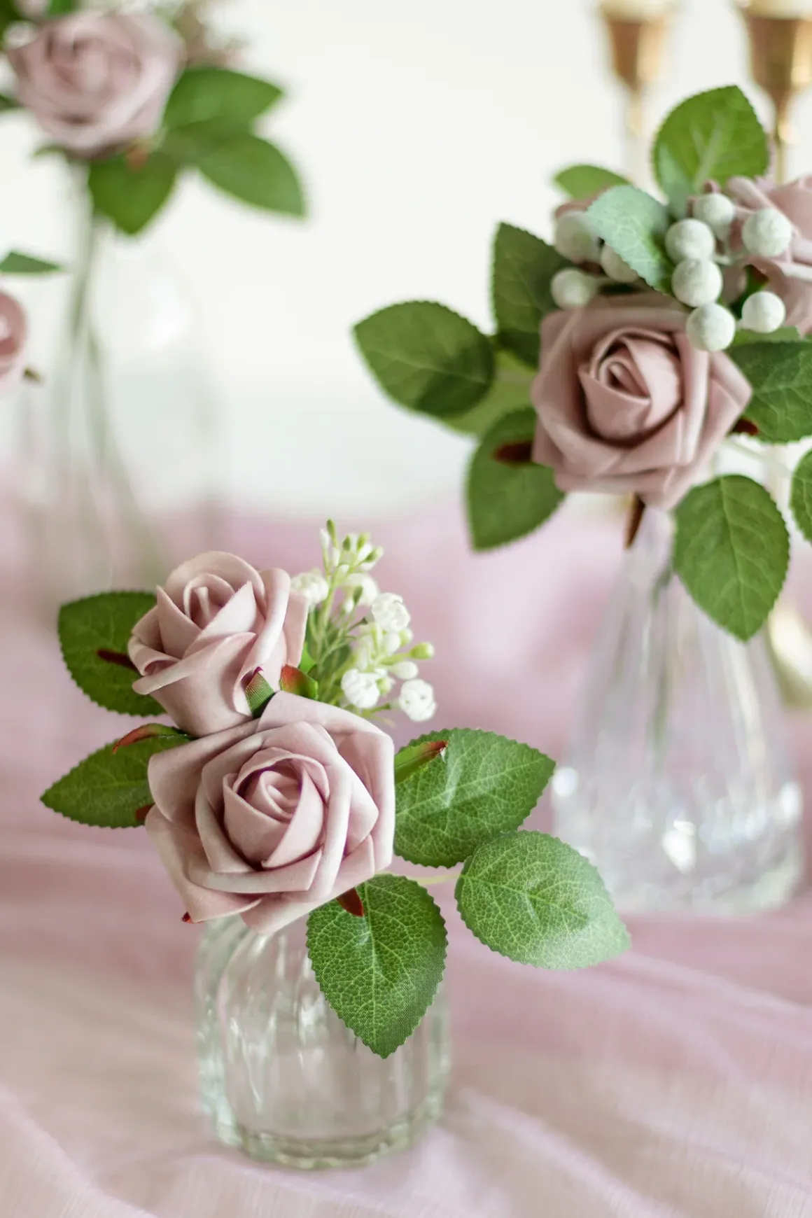 DIY Supporting Flower Boxes in Burgundy & Dusty Rose