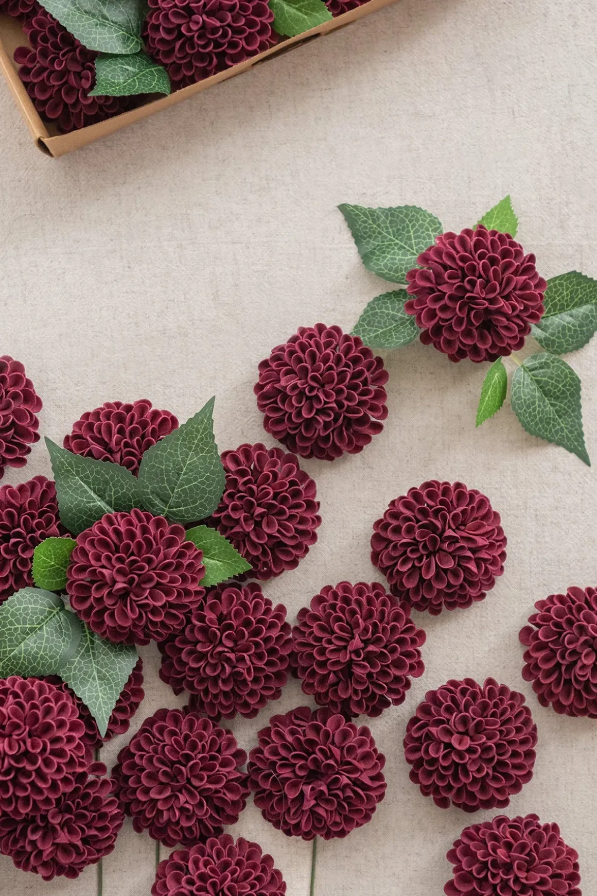 DIY Supporting Flower Boxes in Burgundy & Dusty Rose