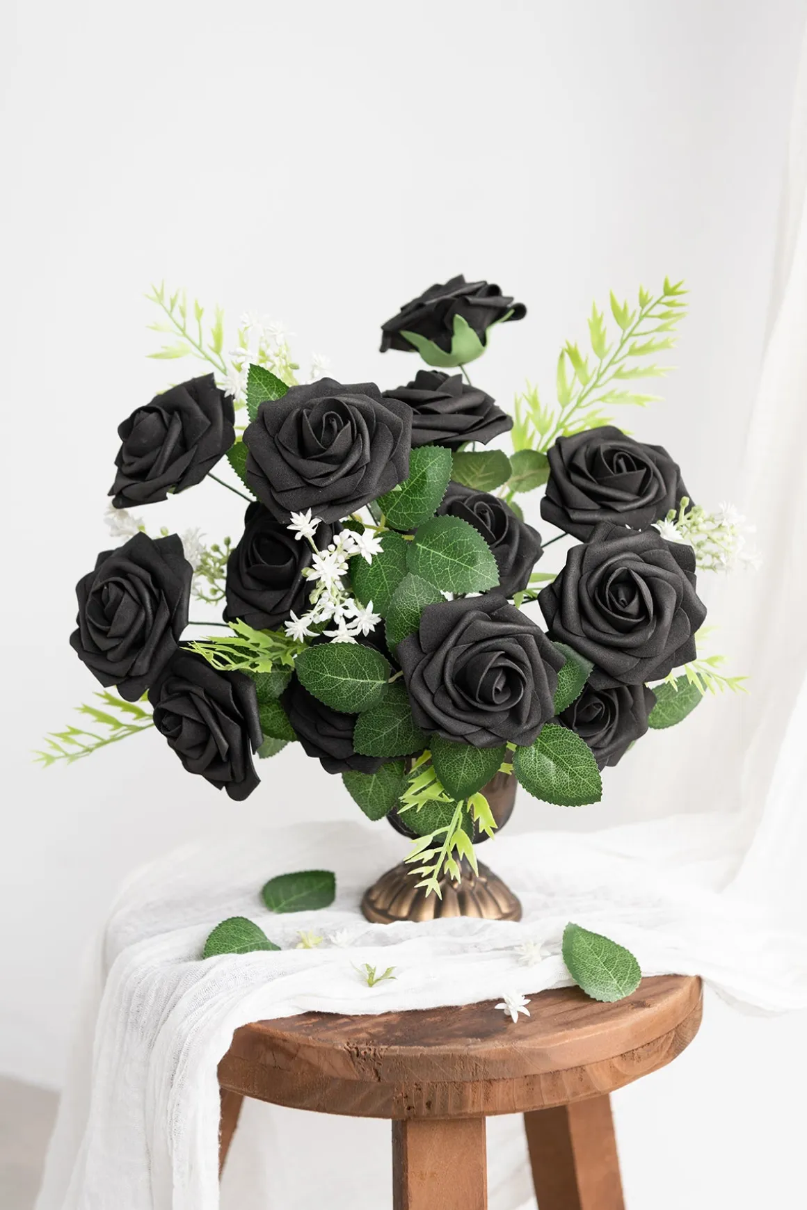DIY Supporting Flower Boxes in Black & Pumpkin Orange