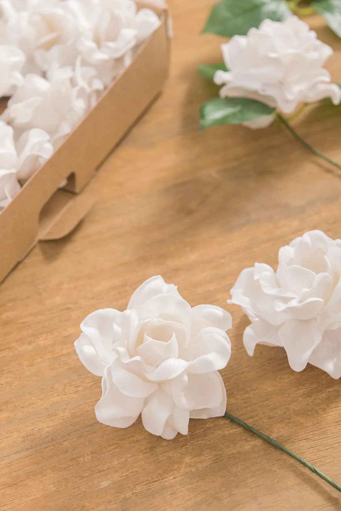 DIY Supporting Flower Boxes in Christmas Red & Sparkle