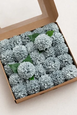 DIY Supporting Flower Boxes in Russet Orange & Denim Blue