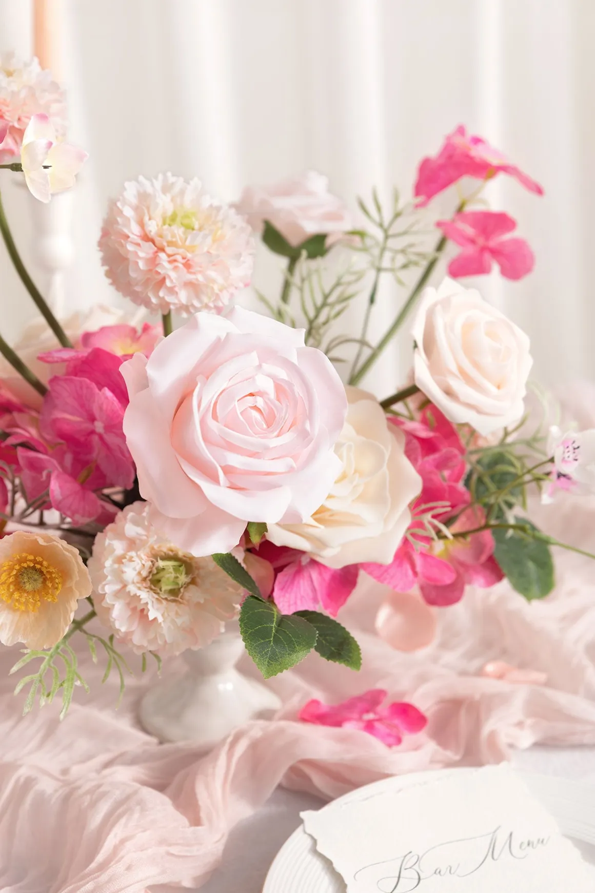 DIY Supporting Flower Boxes in Powder Pink & Berry Pink & Cream