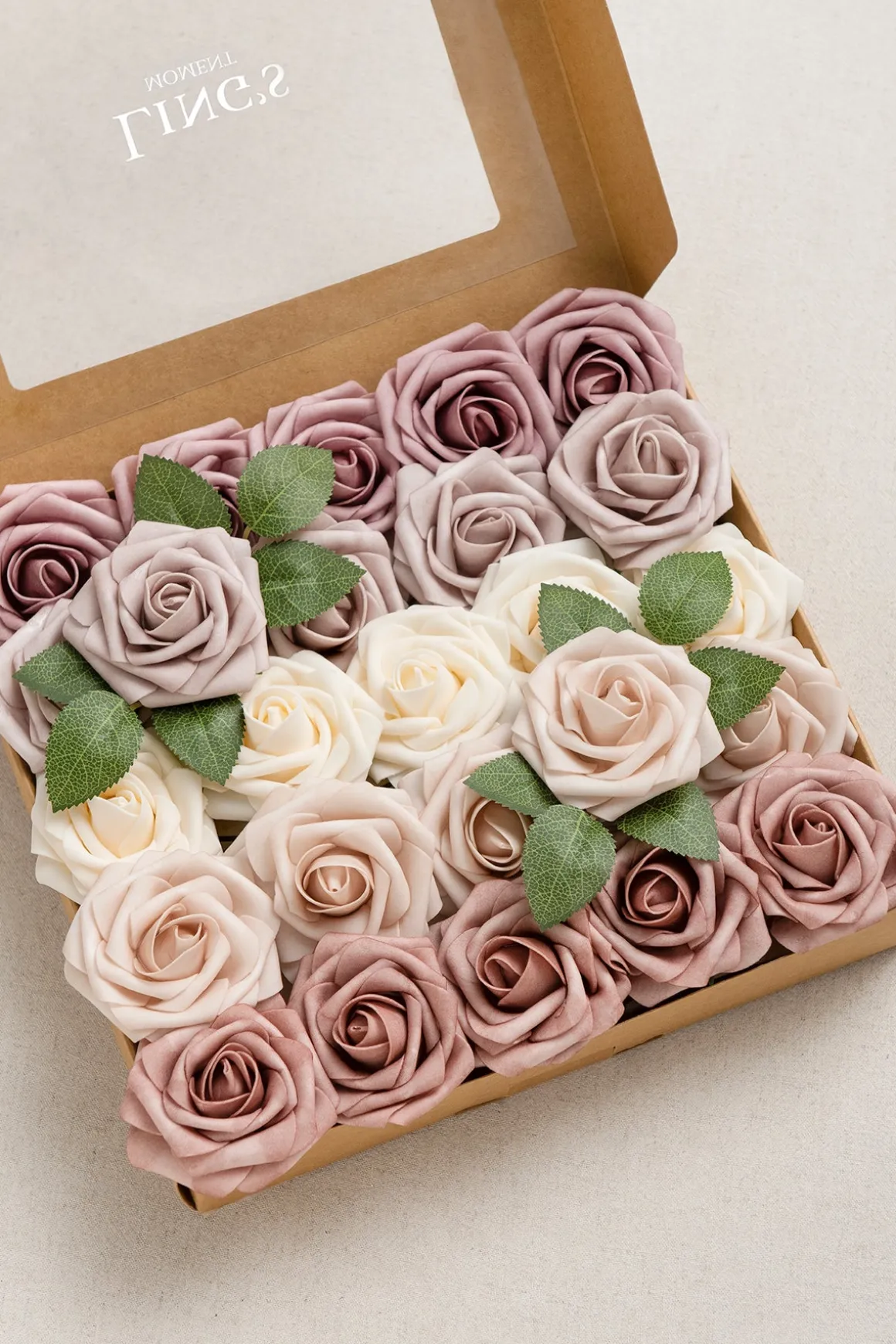 DIY Supporting Flower Boxes in Shades of Dusty Rose &Mauve Rose
