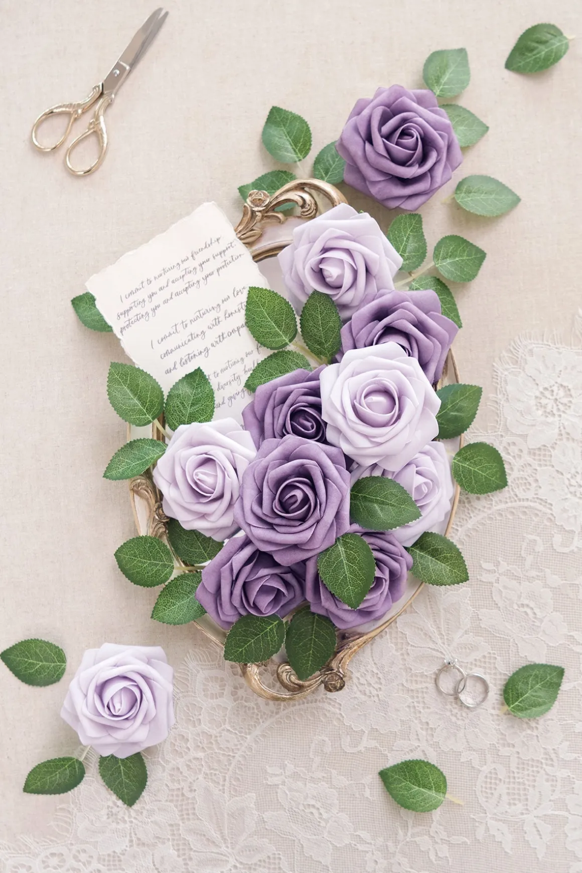 DIY Supporting Flowers in Classic Purple