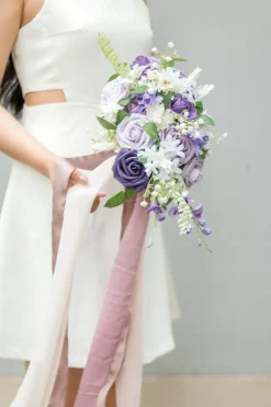 DIY Supporting Flowers in Classic Purple