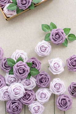 DIY Supporting Flowers in Dusty Violet & Pale Lavender