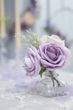 DIY Supporting Flowers in Dusty Violet & Pale Lavender