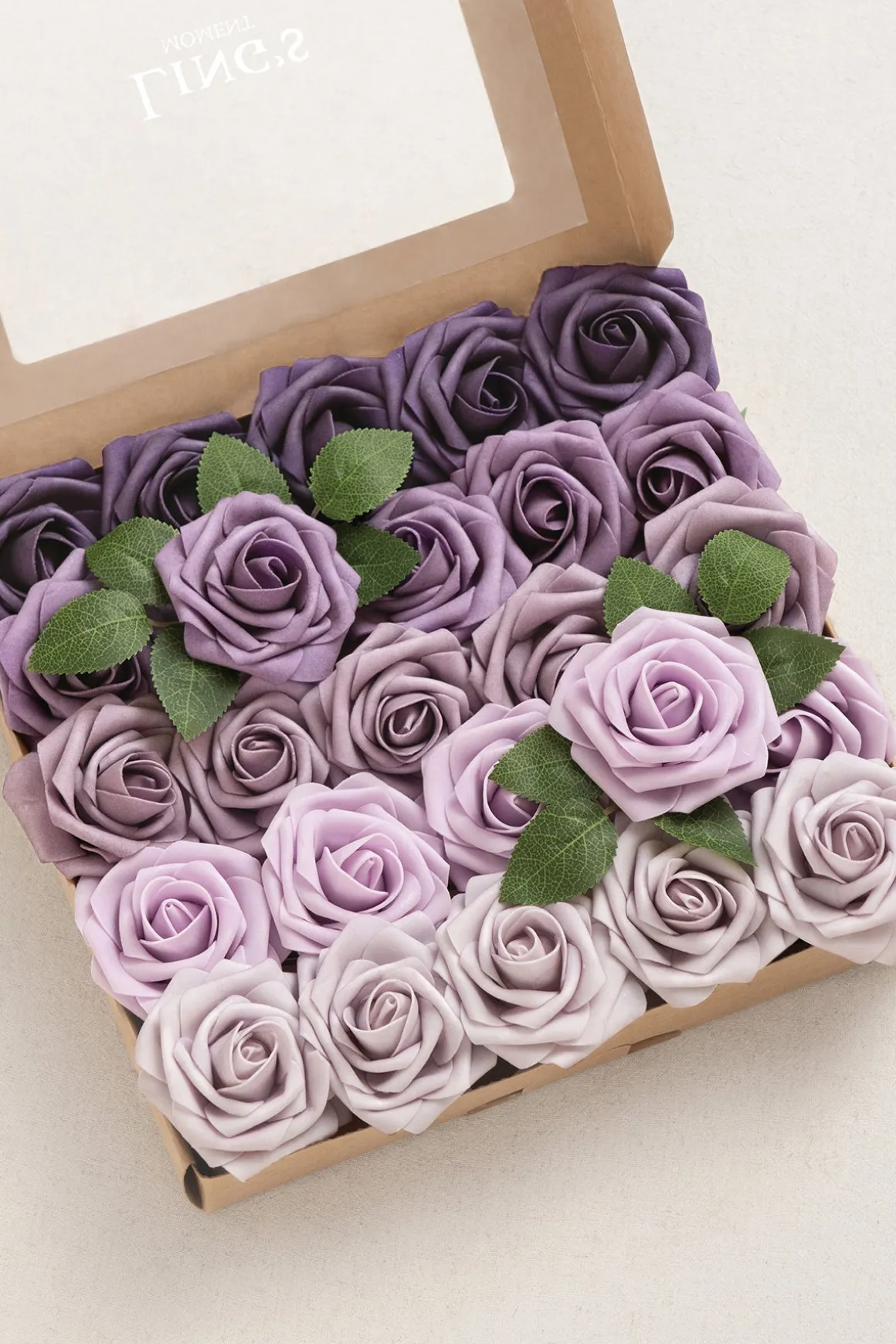 DIY Supporting Flowers in Shades of Purple Rose