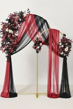 Double Arch Decor Pack in Moody Burgundy & Black | Clearance