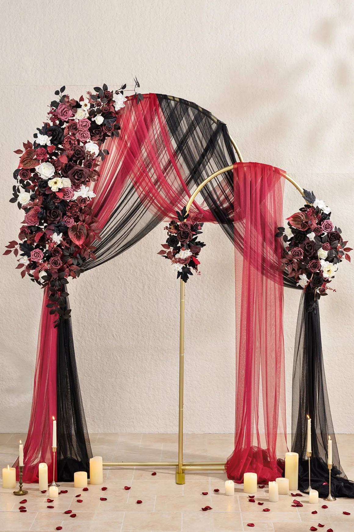 Double Arch Decor Pack in Moody Burgundy & Black | Clearance