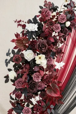 Double Arch Decor Pack in Moody Burgundy & Black | Clearance