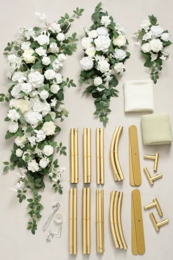 Double Arch Decor Pack in White & Sage | Clearance