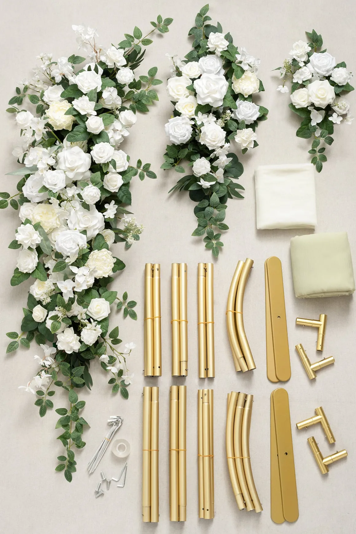 Double Arch Decor Pack in White & Sage | Clearance