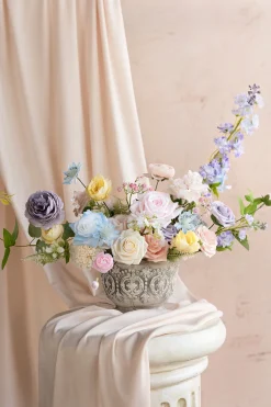 Dusty Blue & Navy Designer Flower Boxes