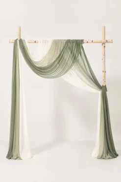 Easy Hanging Sheer Arch Draping (Set of 3)