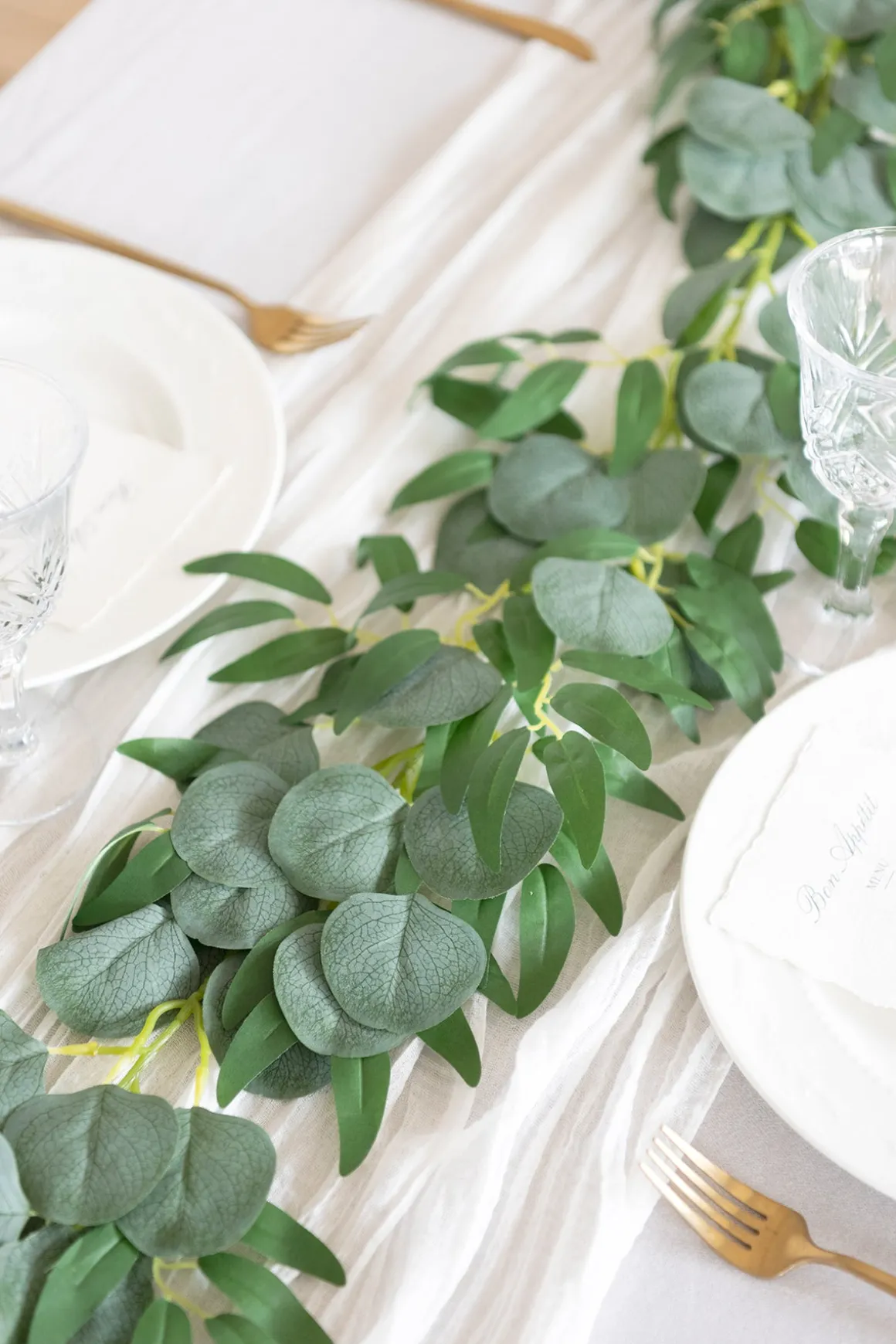 Eucalyptus and Willow Leaf Greenery Garland (Set of 2)