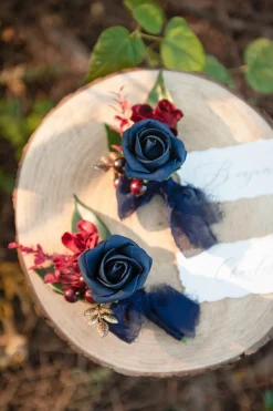 Flash Sale | Additional Flower Decorations in Burgundy & Navy